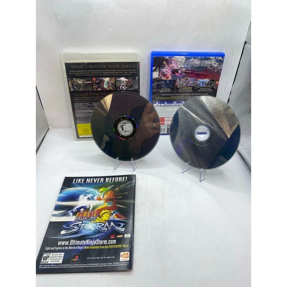 Soul Calibur 4 & 6 Sony PlayStation PS3 PS4 Complete CIB 2 game Bundle Lot